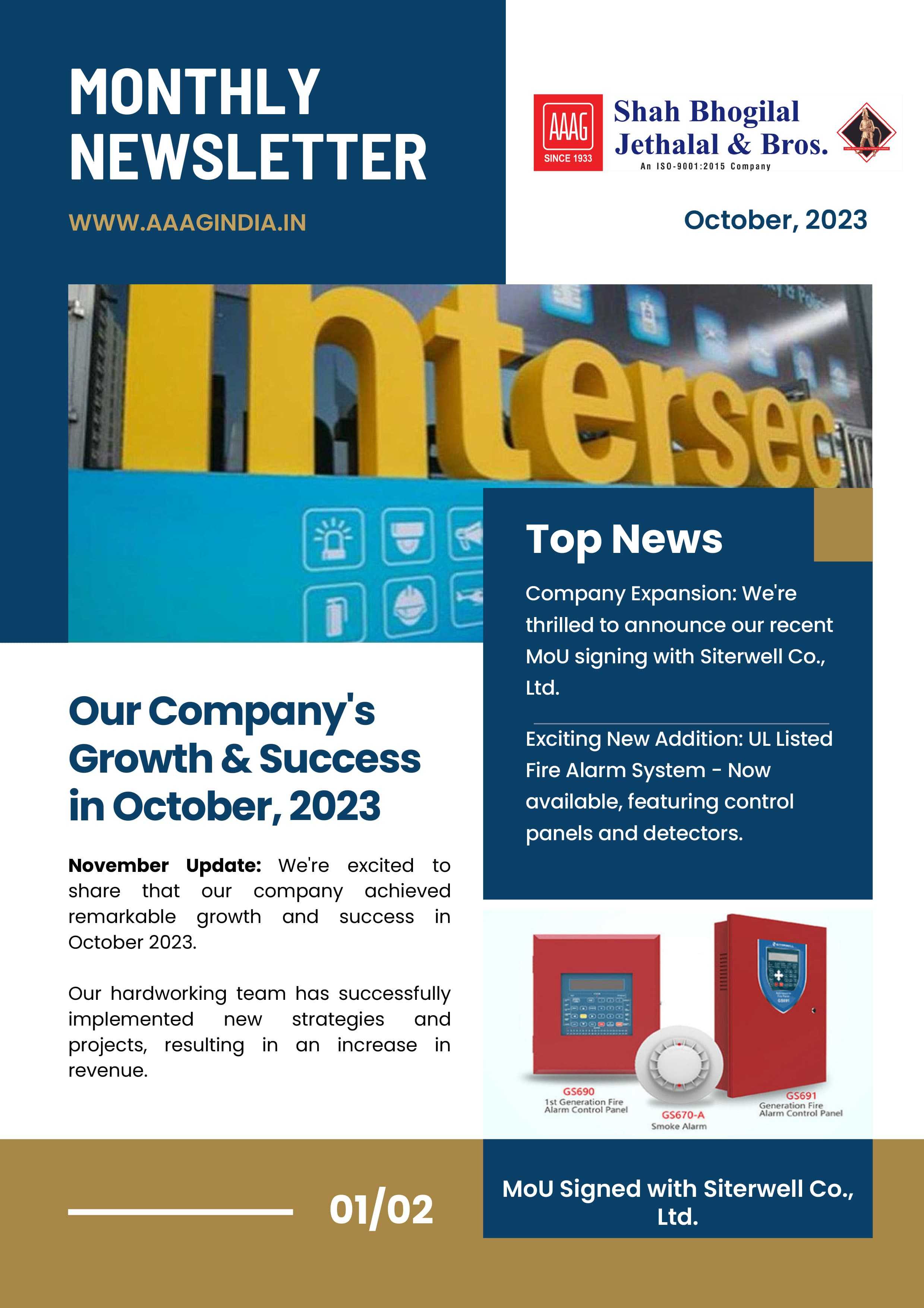 October 2023 Newsletter